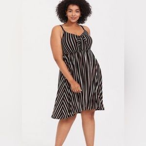 Mini Super Soft Bow Front Skater Dress